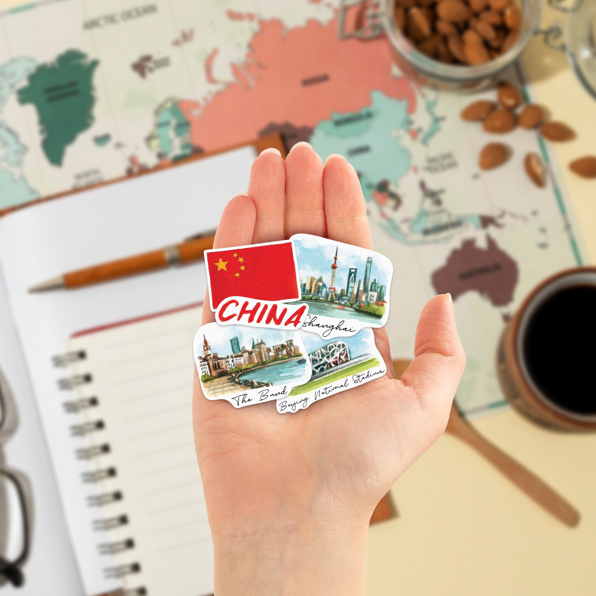 Ancient China Travel Stickers (28pcs)