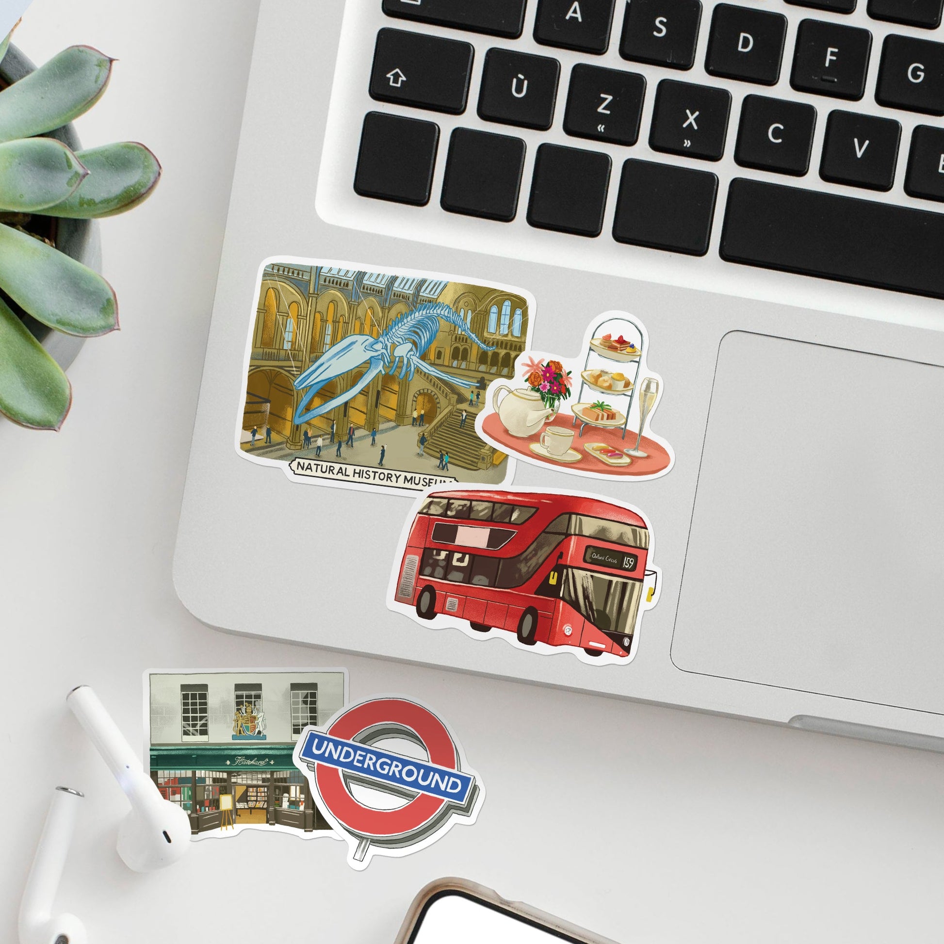 Bustling London Travel Stickers (28pcs)