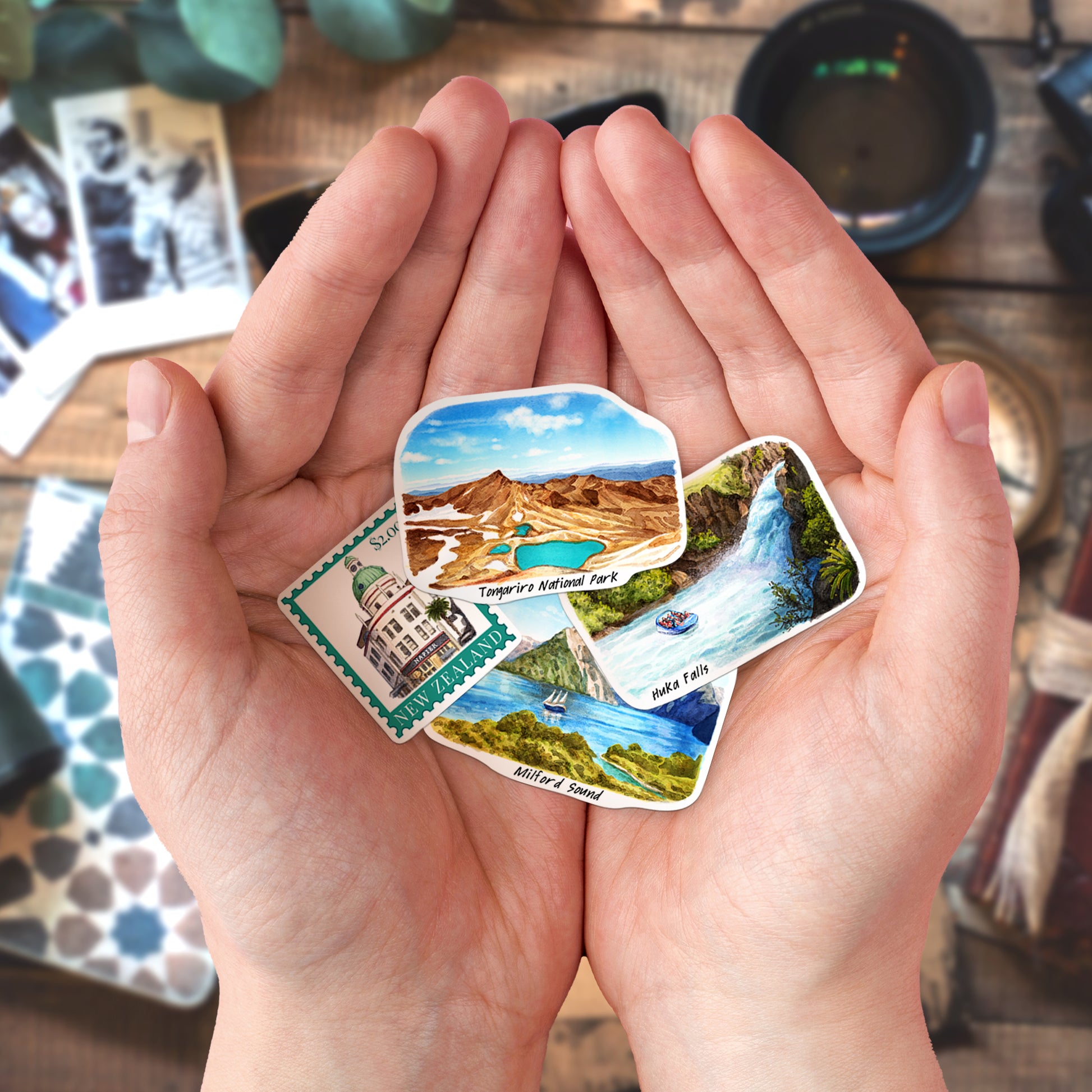 Tranquil New Zealand Travel Stickers (28pcs)