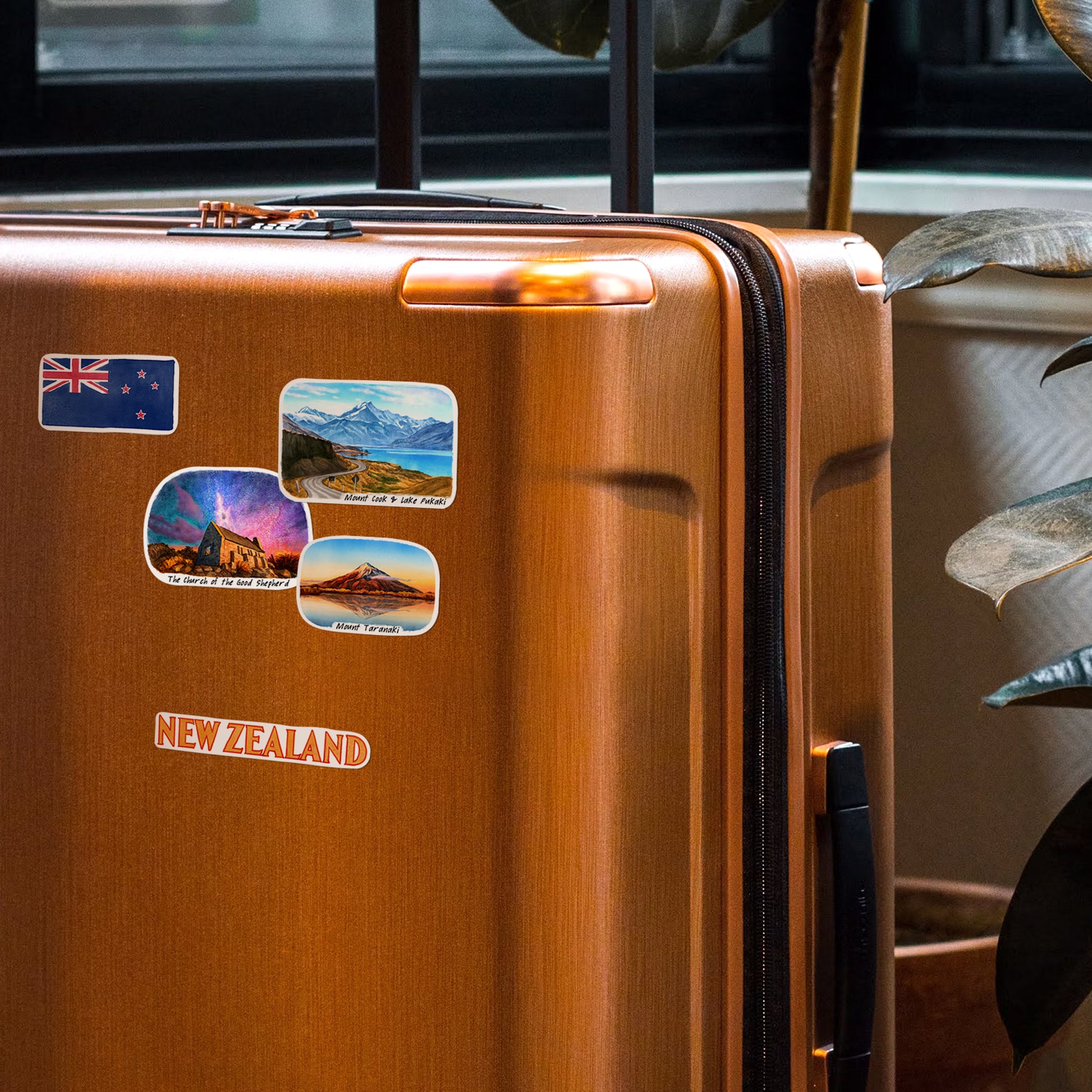 Tranquil New Zealand Travel Stickers (28pcs)