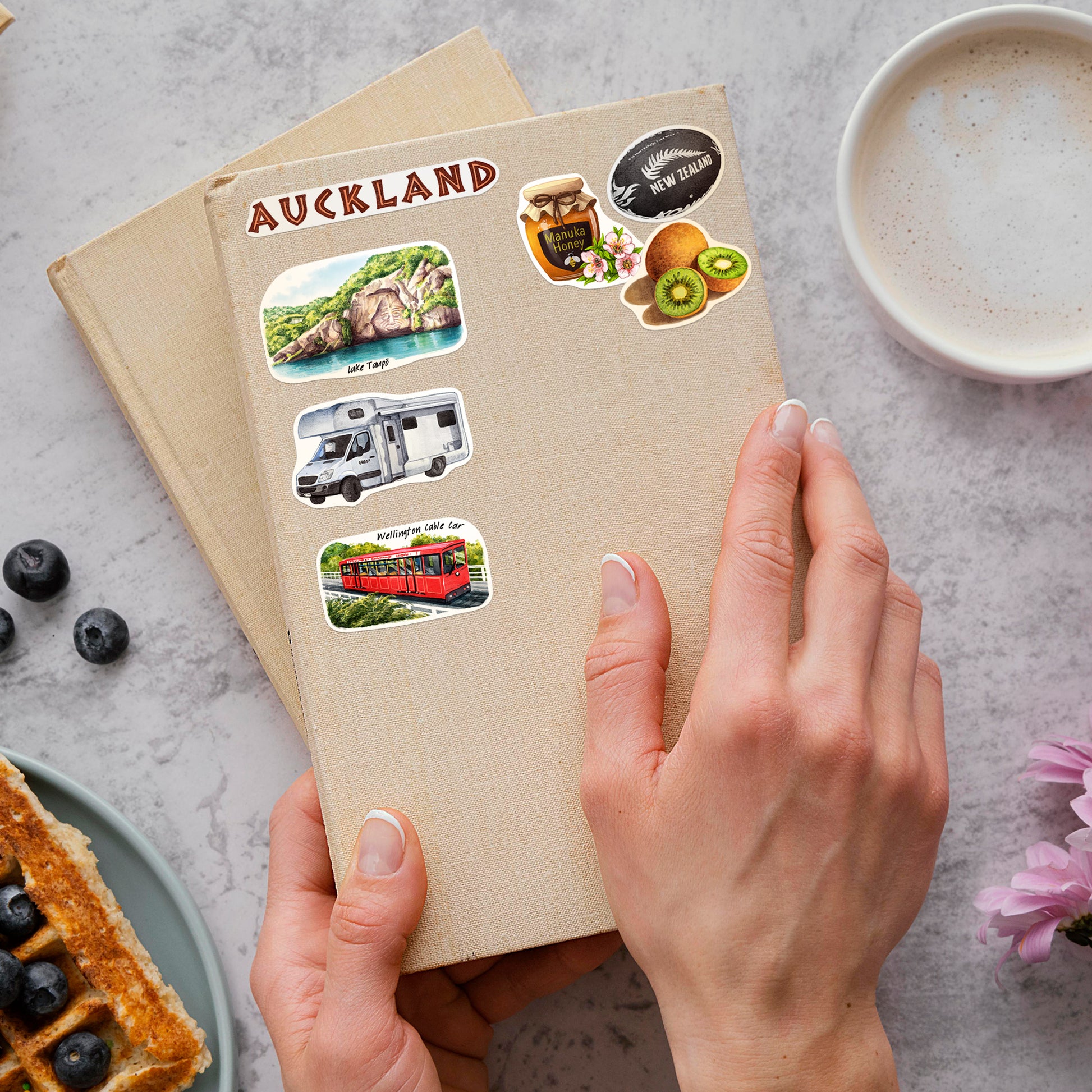 Tranquil New Zealand Travel Stickers (28pcs)