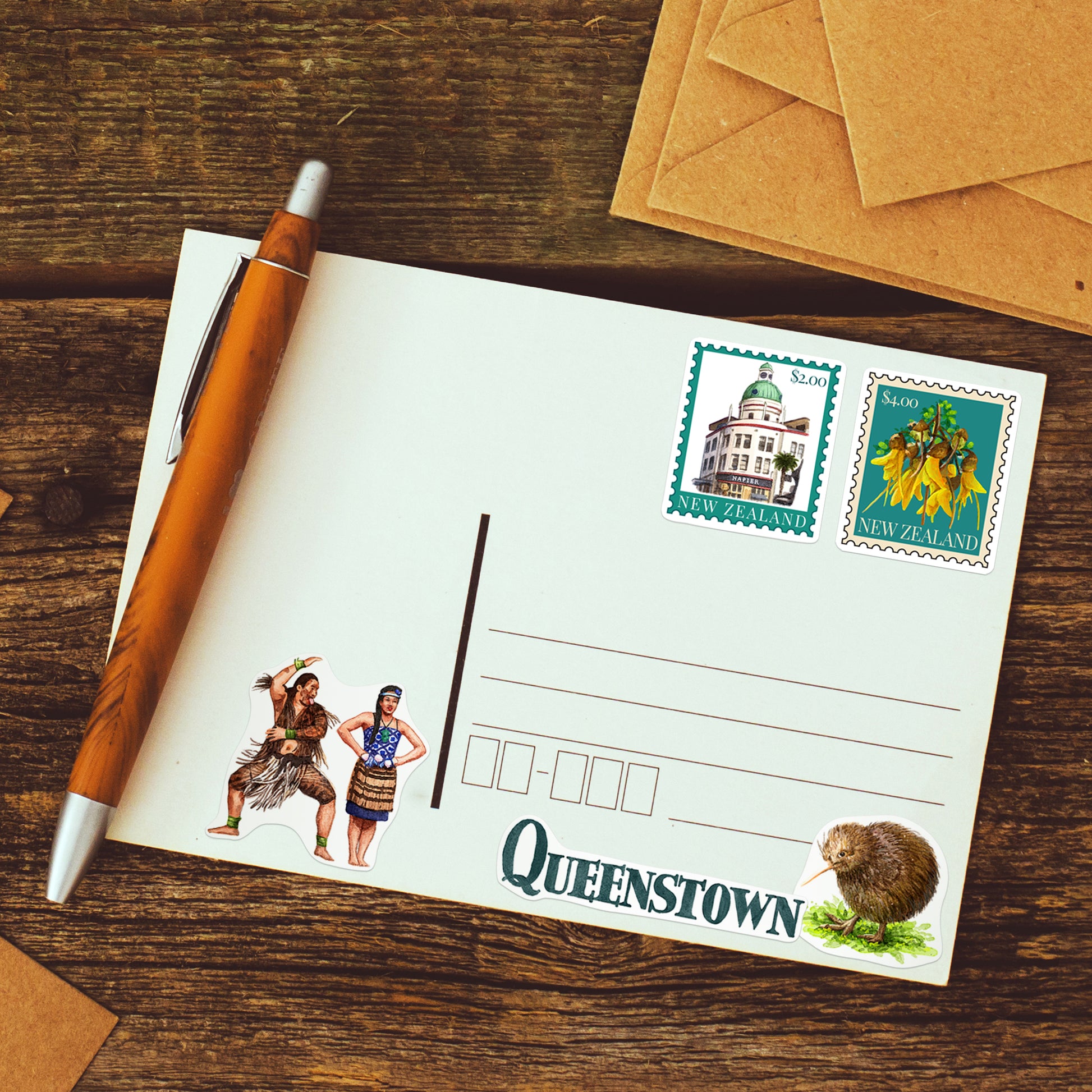 Tranquil New Zealand Travel Stickers (28pcs)