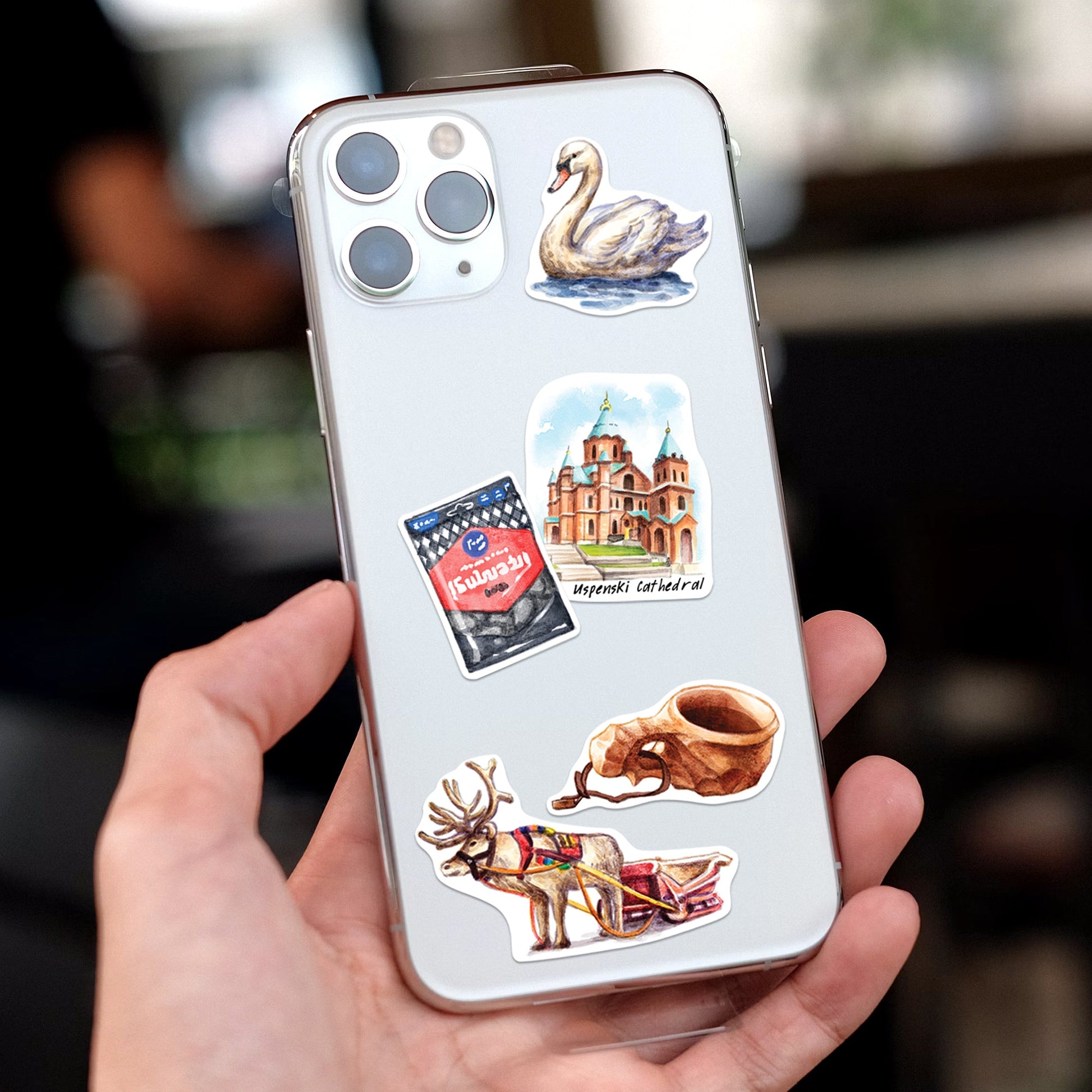 Arctic Finland Travel Stickers (28pcs)