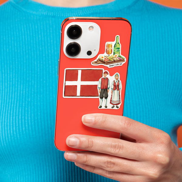 Delightful Denmark Travel Stickers (28pcs)