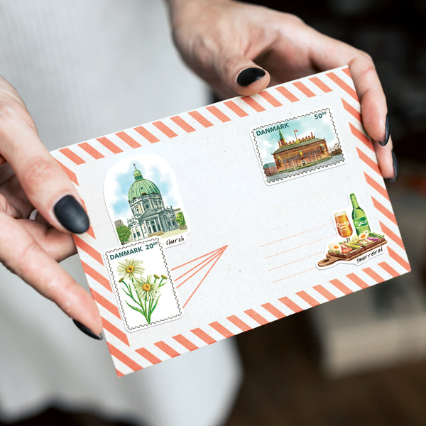 Delightful Denmark Travel Stickers (28pcs)