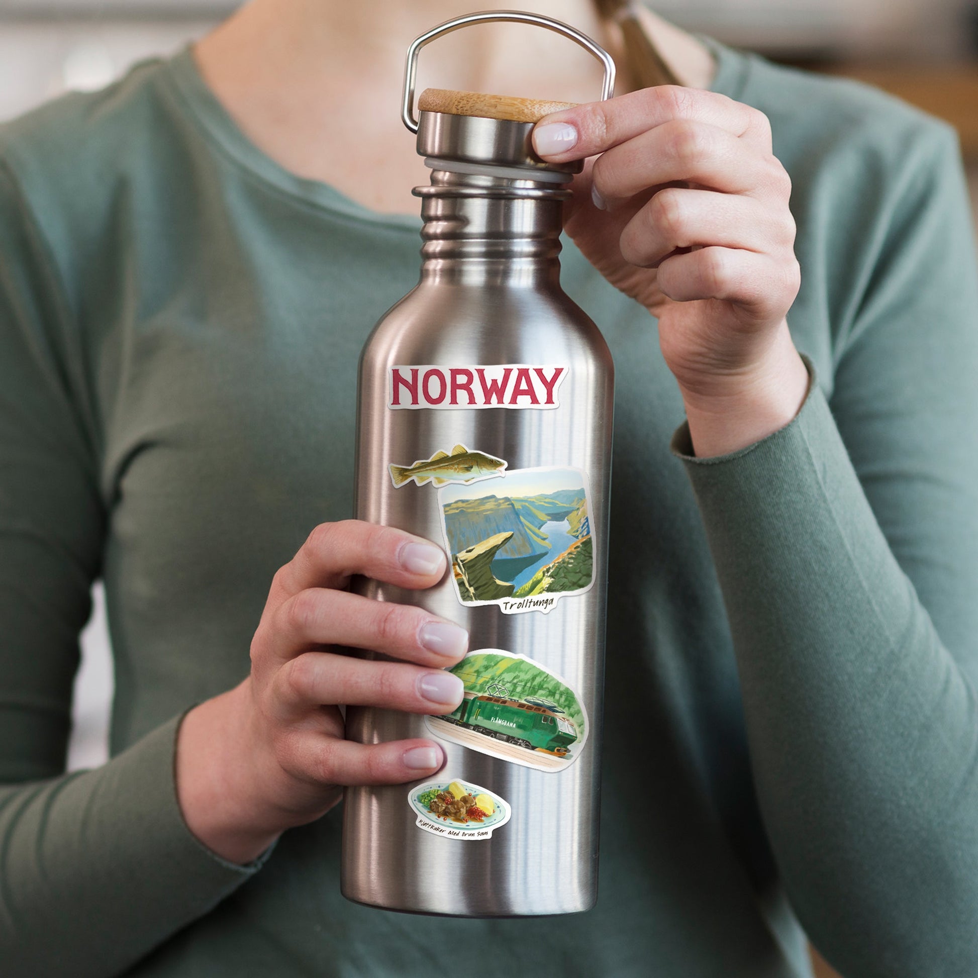 Nordic Norway Travel Stickers (28pcs)