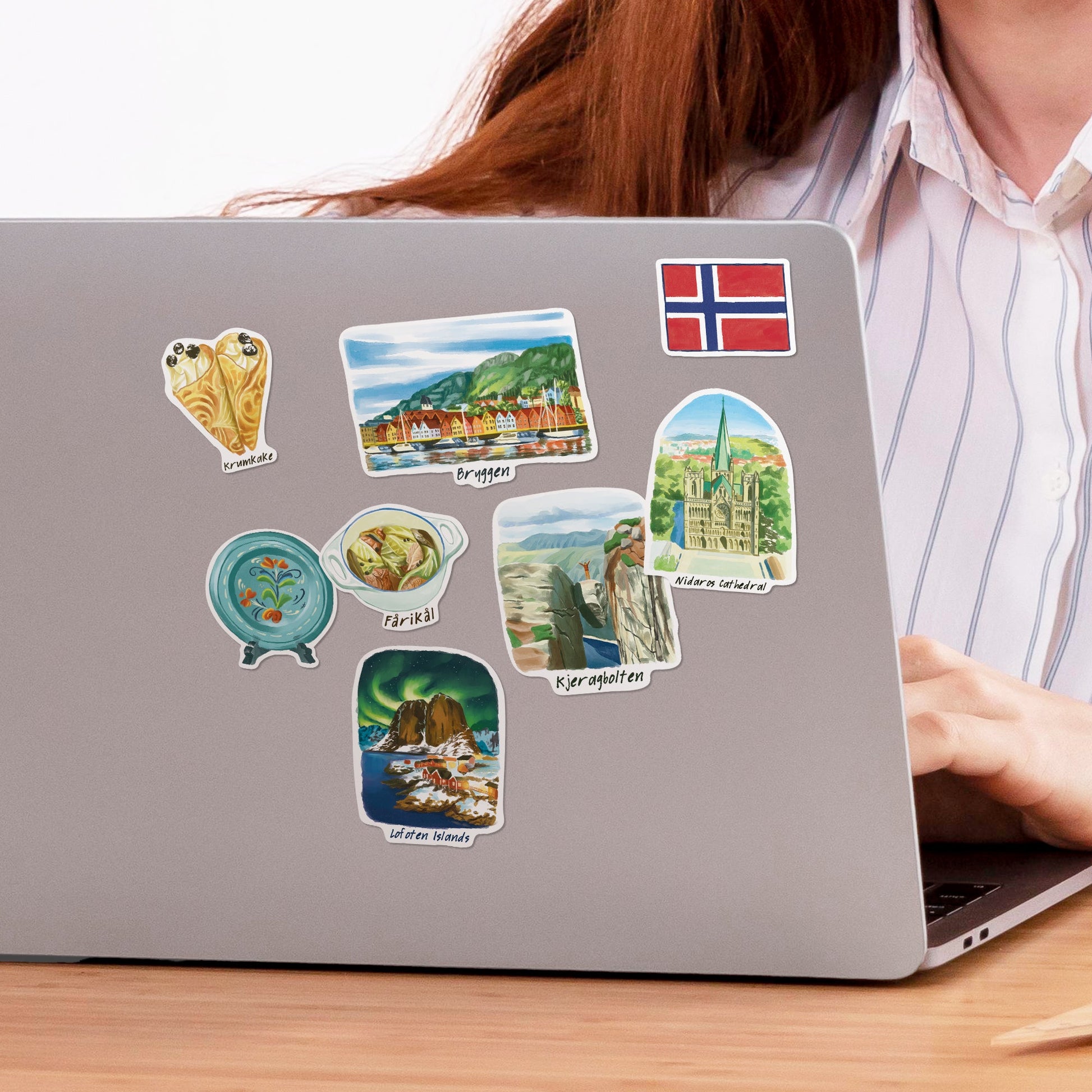 Nordic Norway Travel Stickers (28pcs)
