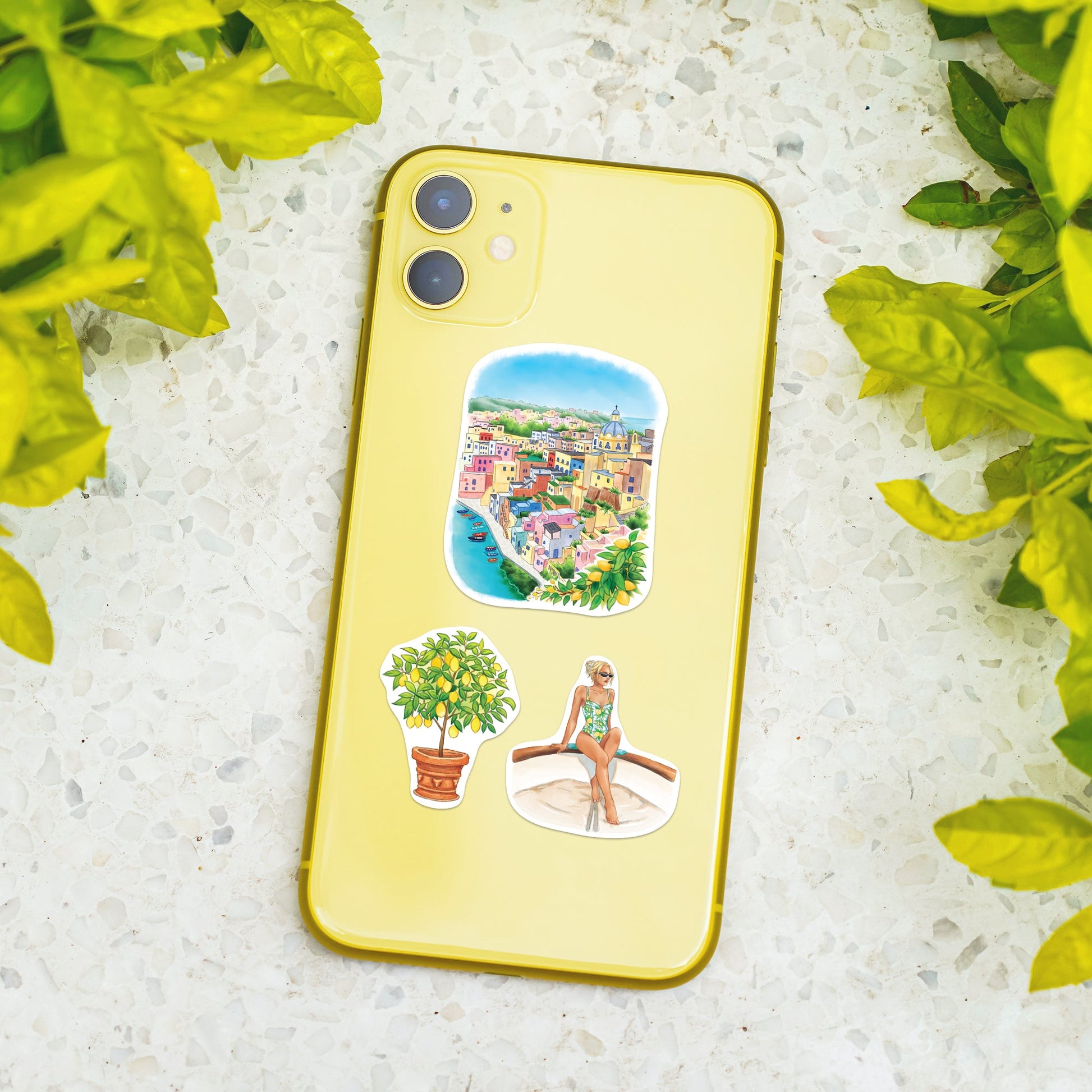 Coastal Italy Travel Lifestyle Stickers (29pcs)