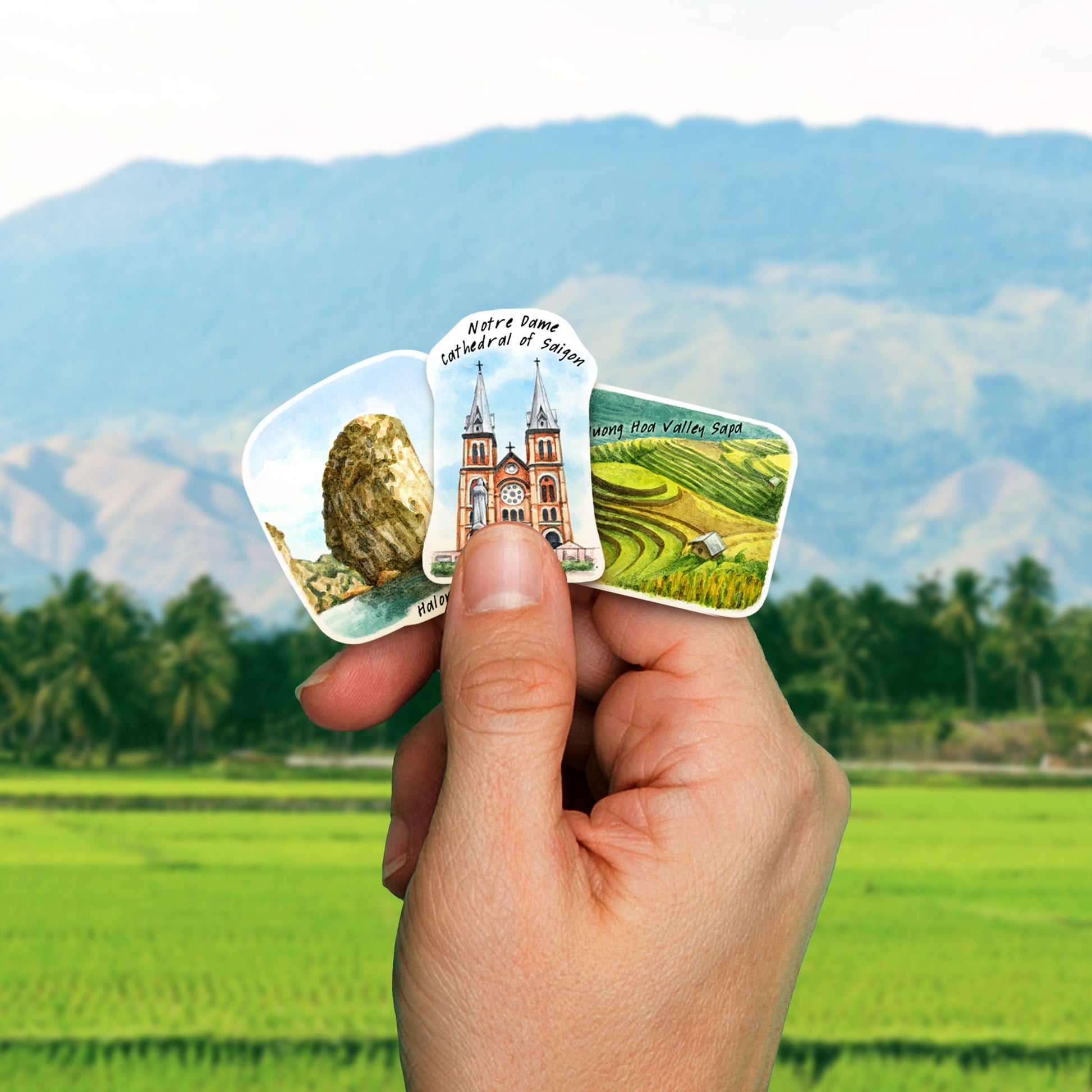 Vibrant Vietnam Travel Stickers (28pcs)