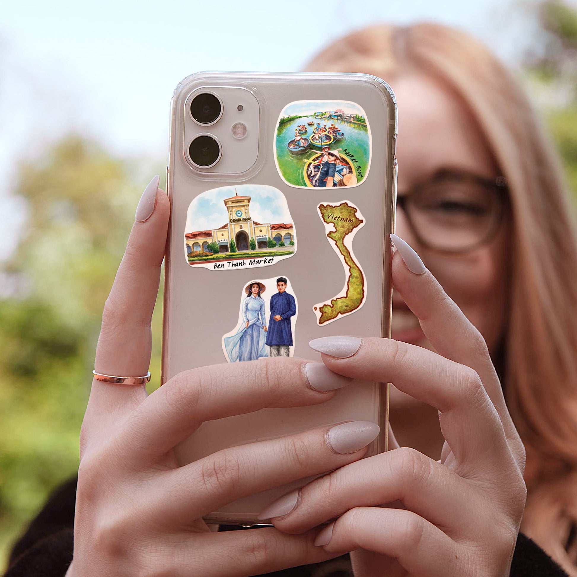 Vibrant Vietnam Travel Stickers (28pcs)