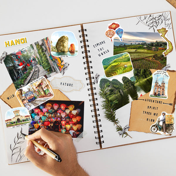 Vibrant Vietnam Travel Stickers (28pcs)