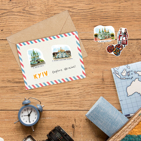 Resilient Ukraine Travel Stickers (28pcs)