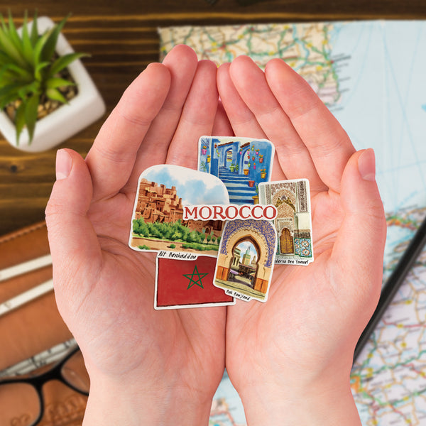 Mysterious Morocco Travel Stickers (28pcs)