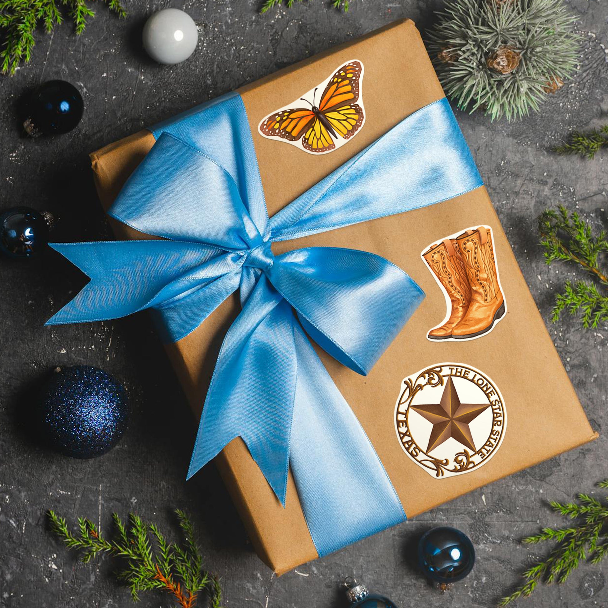 Thrilling Texas State Travel Stickers (28 pcs)