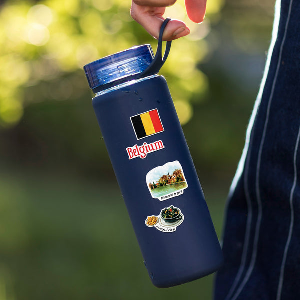 Beautiful Belgium Travel Stickers (28pcs)