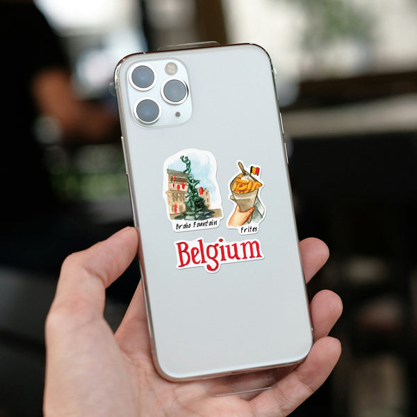 Beautiful Belgium Travel Stickers (28pcs)