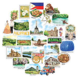 Pristine Philippines Travel Stickers (28pcs)