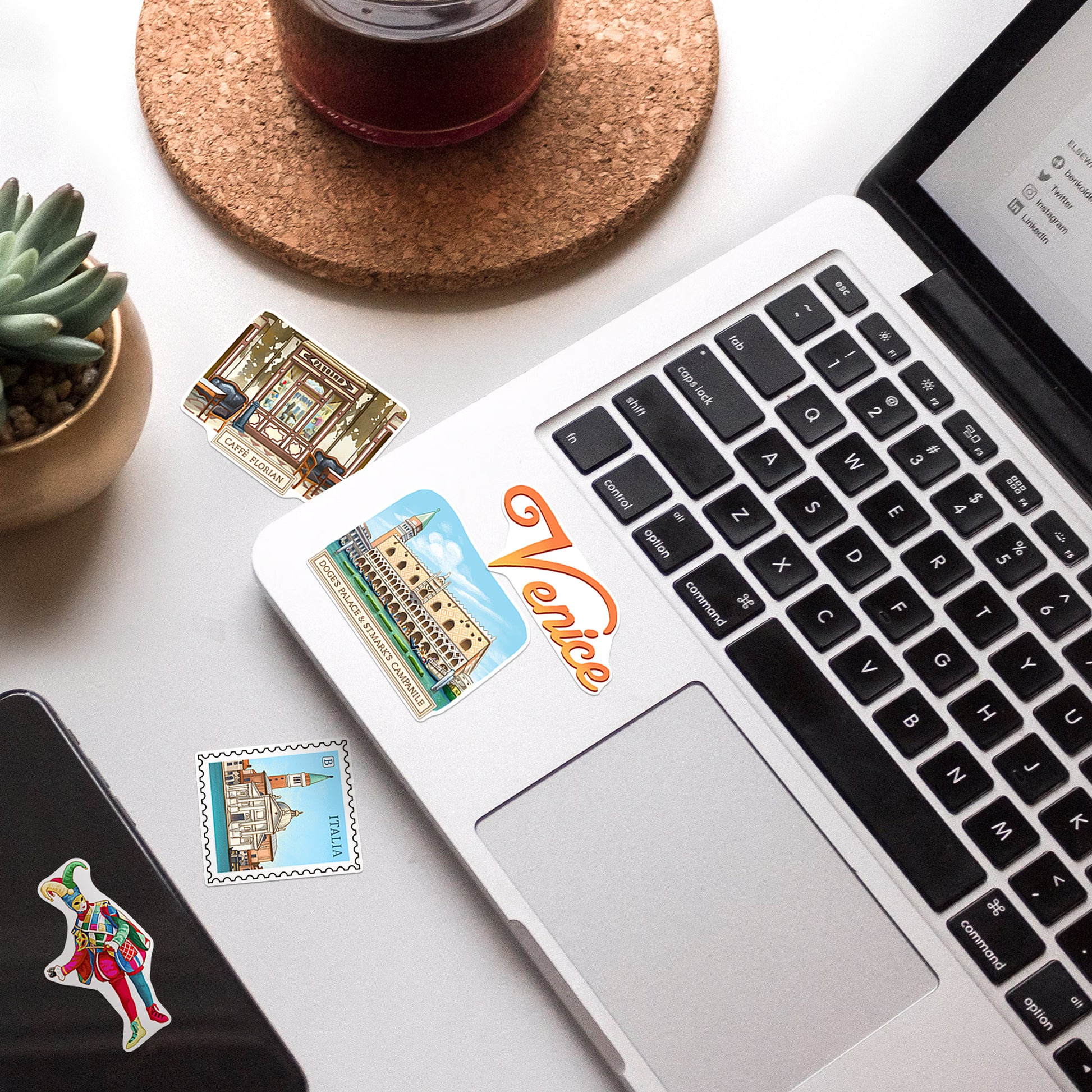 Northern Italy Travel Stickers (28pcs)