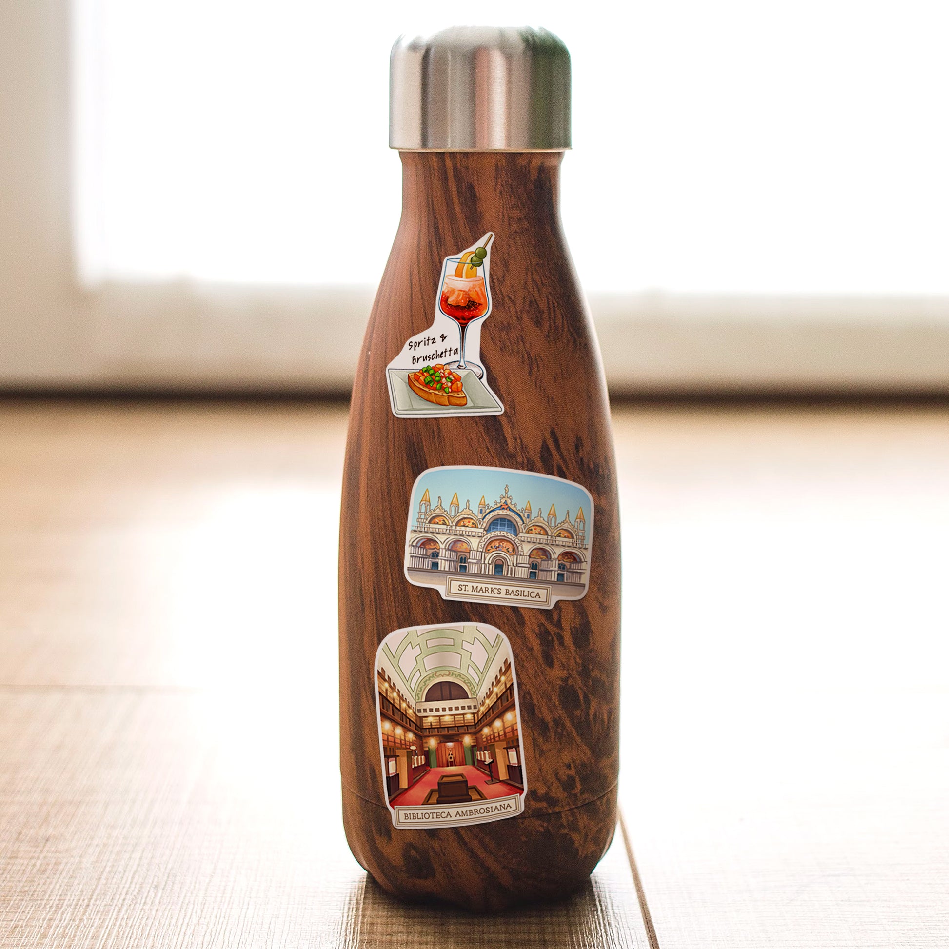 Northern Italy Travel Stickers (28pcs)