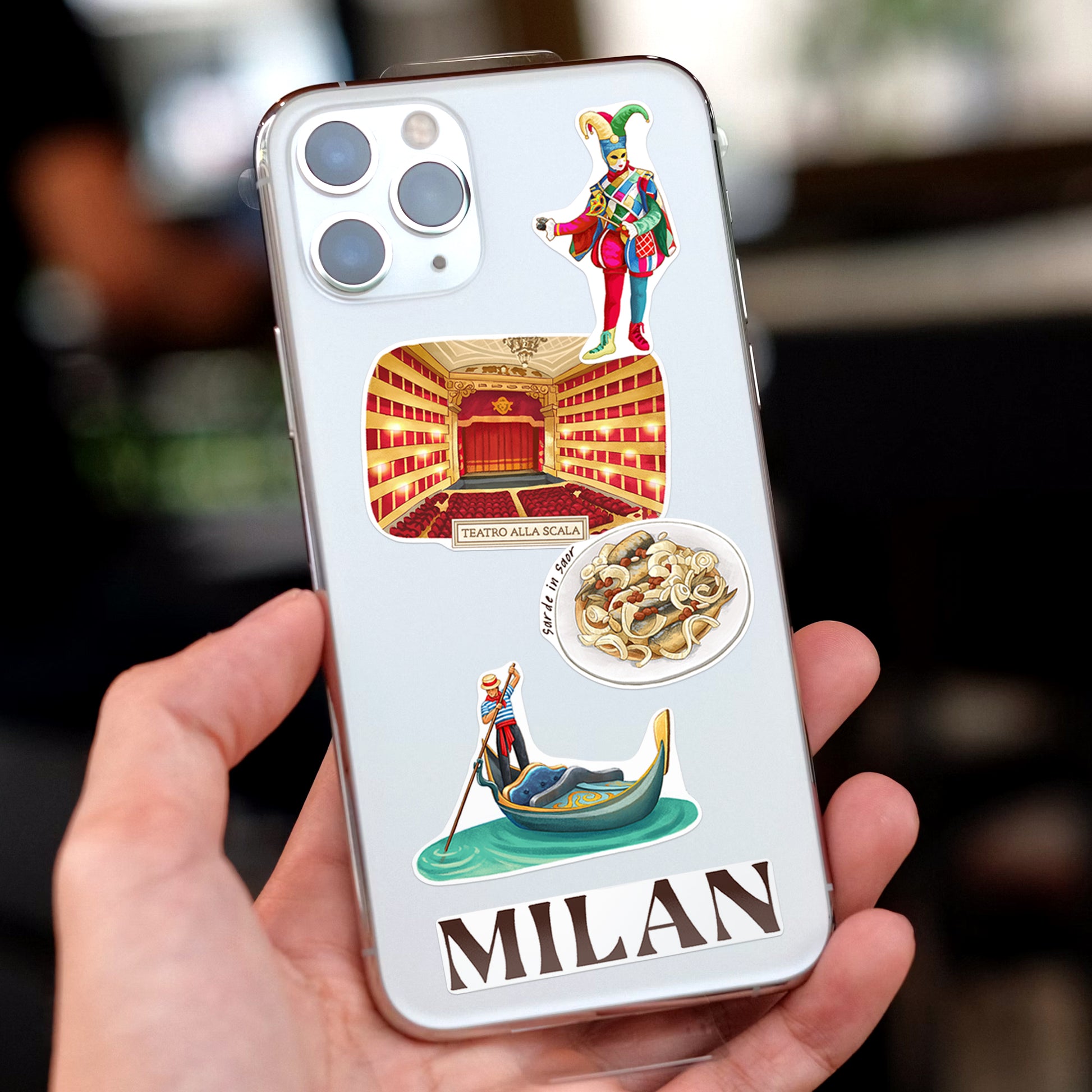 Northern Italy Travel Stickers (28pcs)