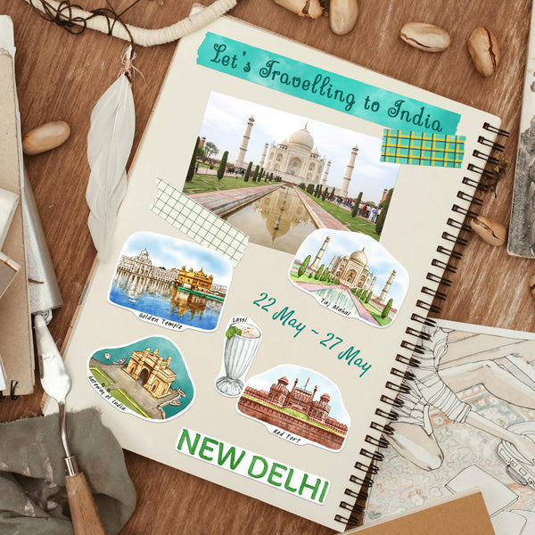 Incredible India Travel Stickers (28pcs)