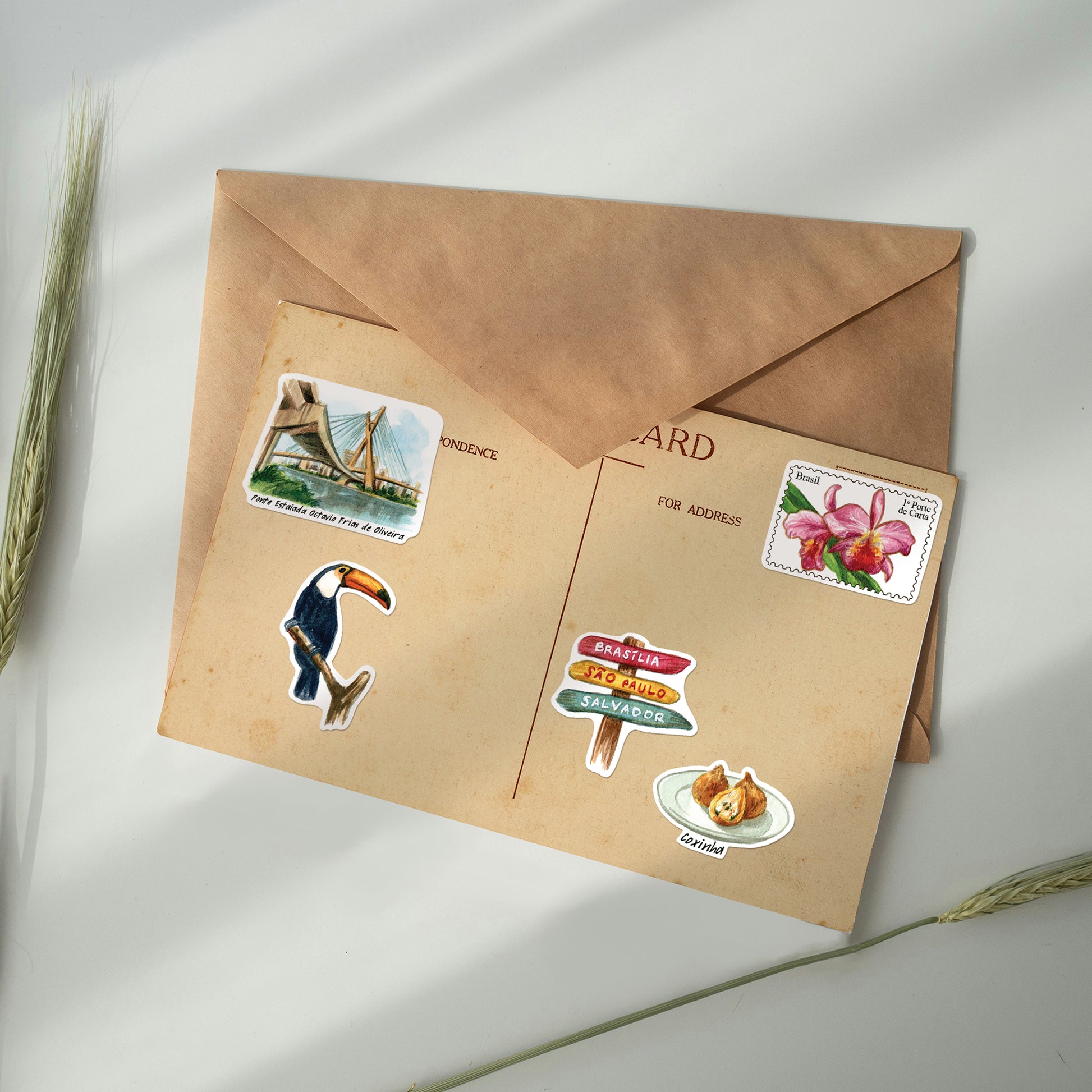 Sensational Brazil Travel Stickers (28pcs)