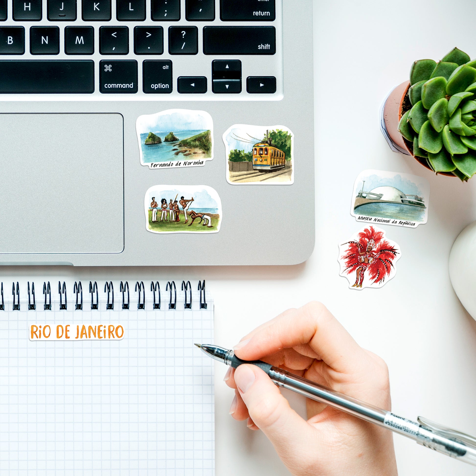 Sensational Brazil Travel Stickers (28pcs)