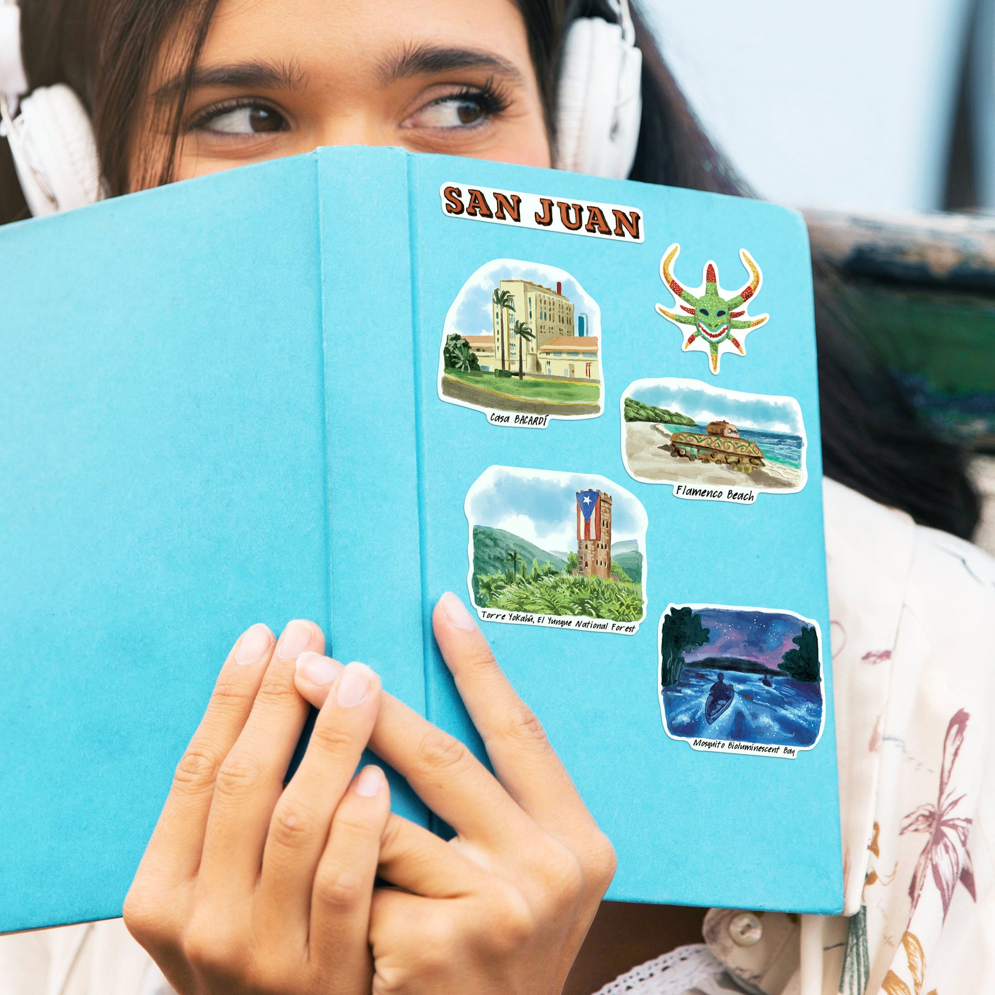 Tropical Puerto Rico Travel Stickers (28pcs)