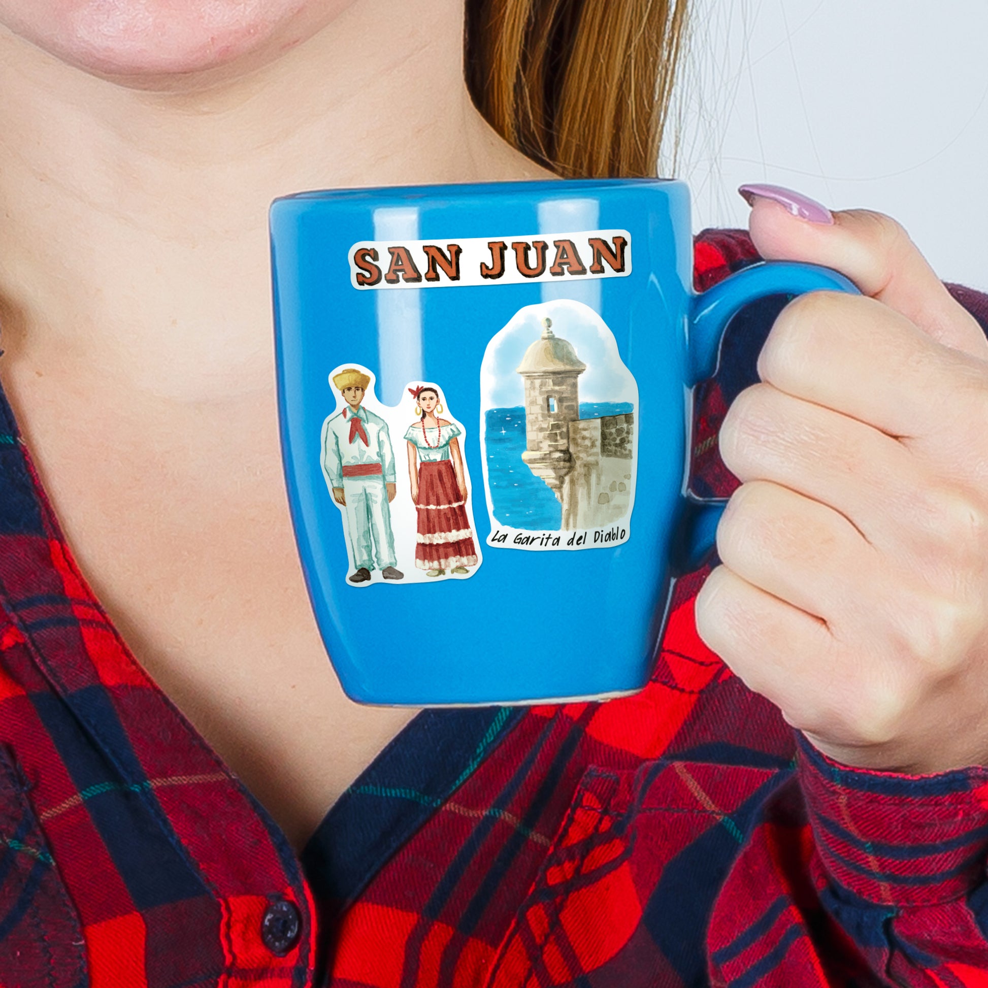 Tropical Puerto Rico Travel Stickers (28pcs)