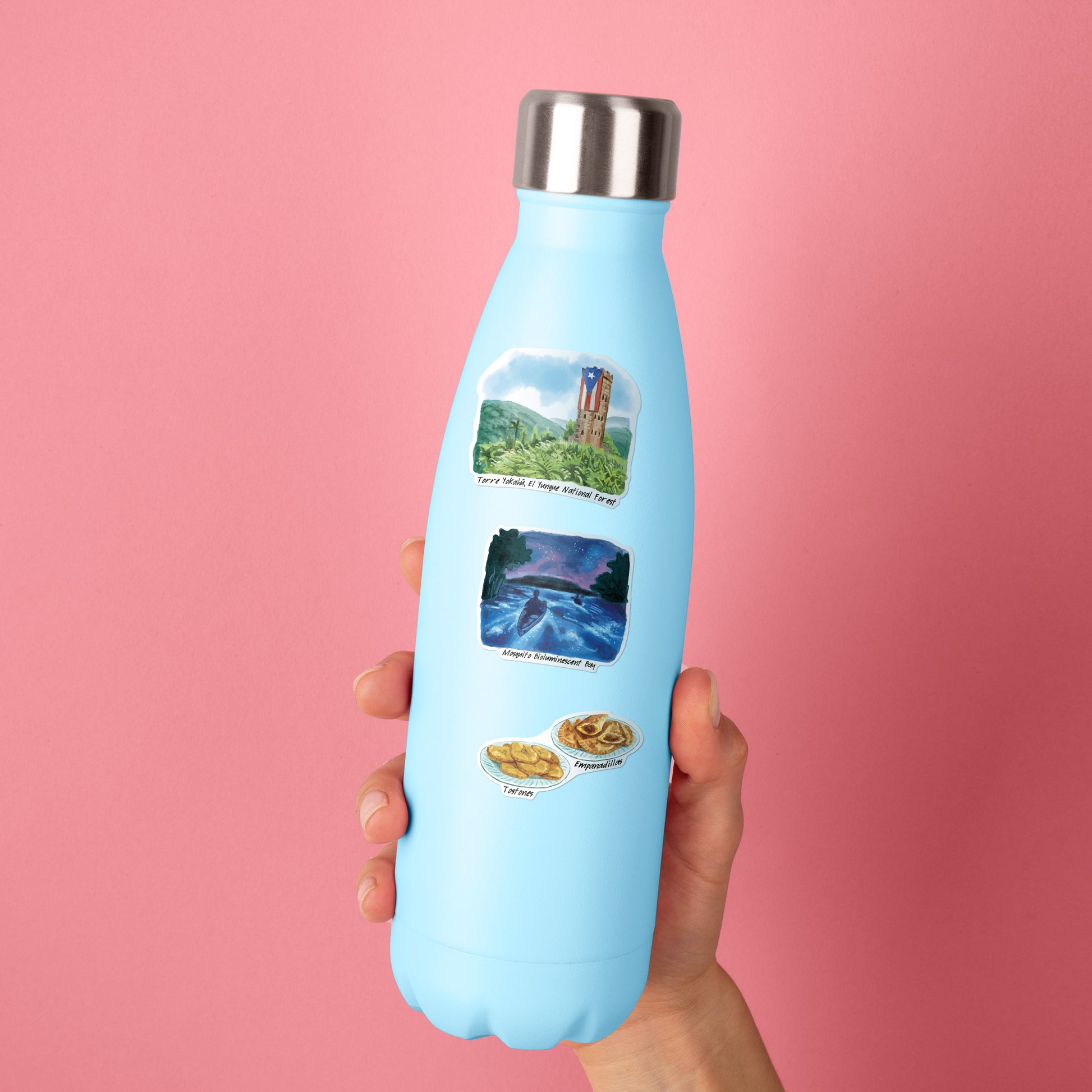 Tropical Puerto Rico Travel Stickers (28pcs)