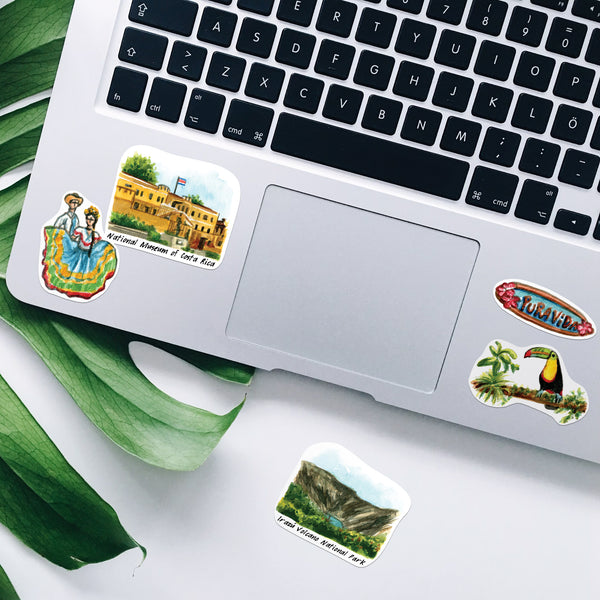 Coastal Costa Rica Travel Stickers (28pcs)