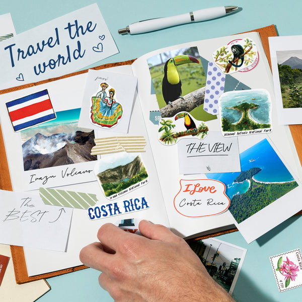 Coastal Costa Rica Travel Stickers (28pcs)