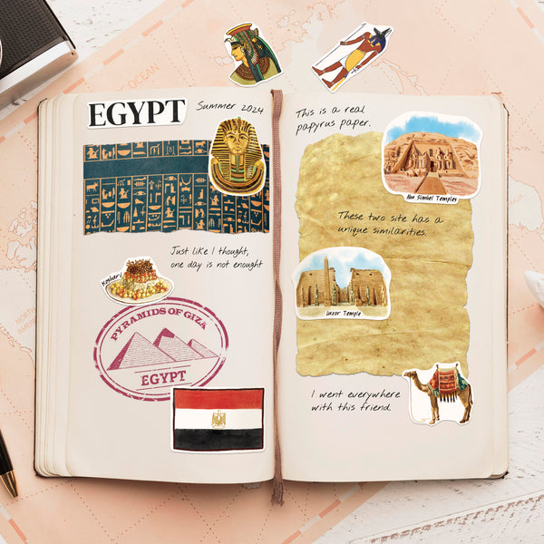 Ancient Egypt Travel Stickers (28pcs)