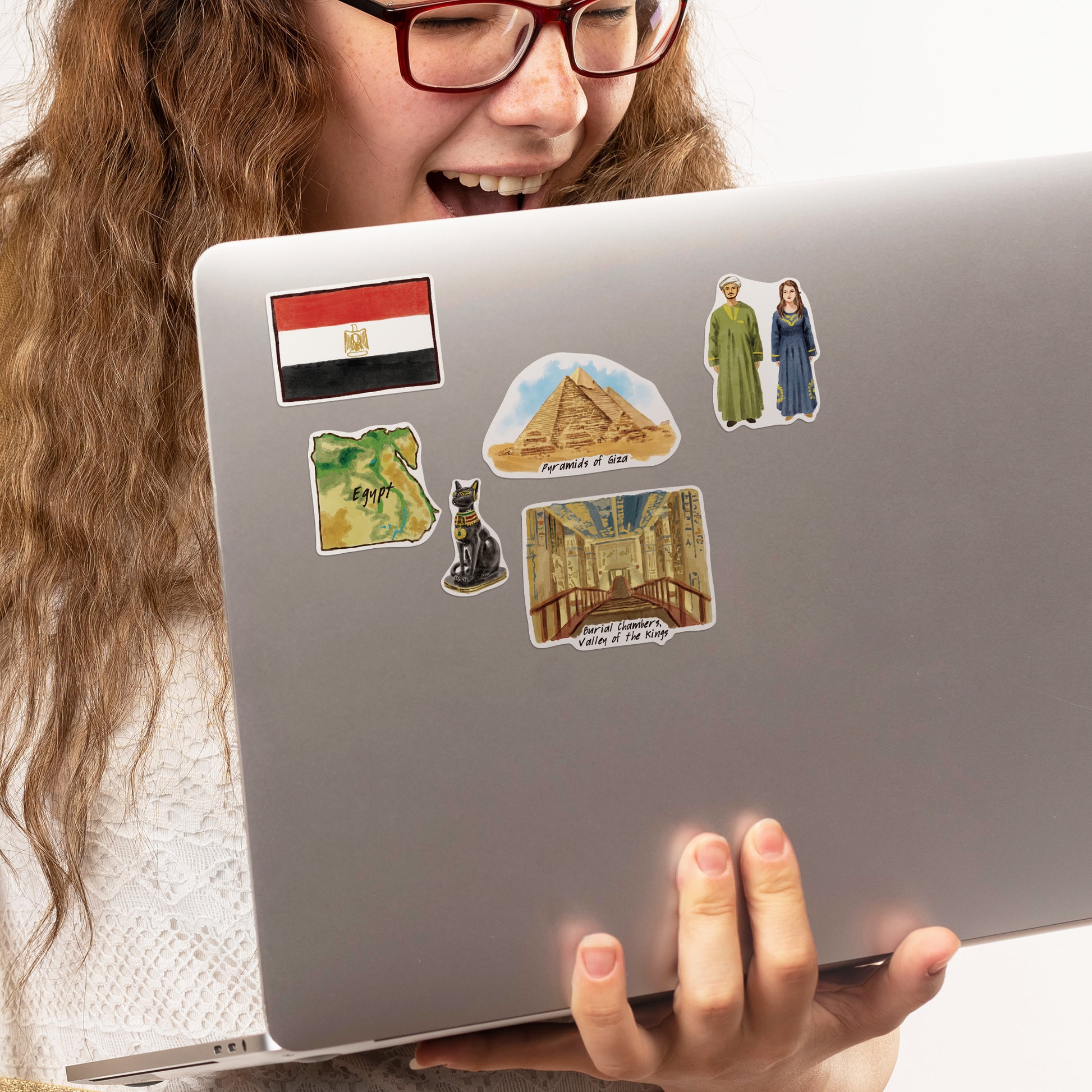 Ancient Egypt Travel Stickers (28pcs)
