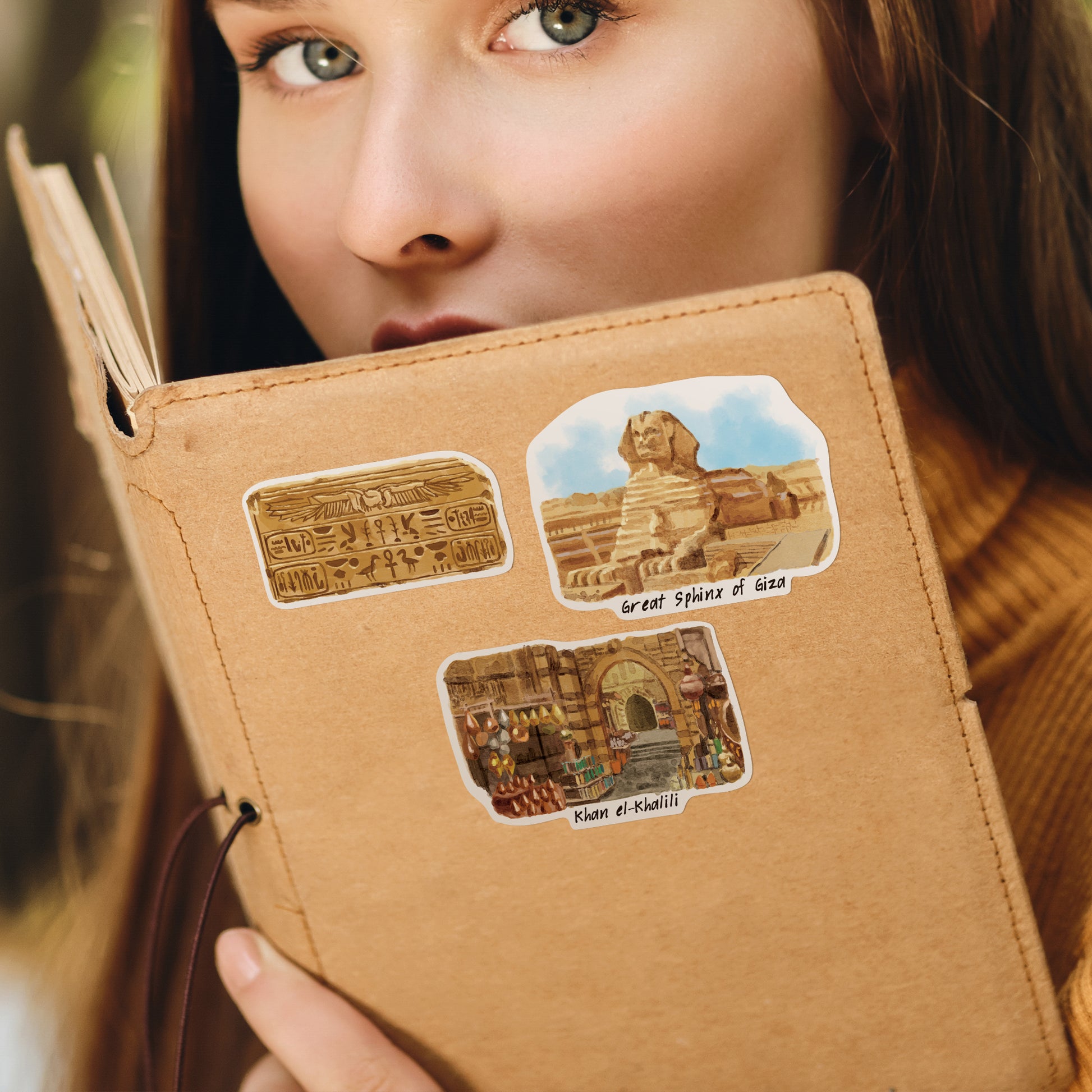 Ancient Egypt Travel Stickers (28pcs)