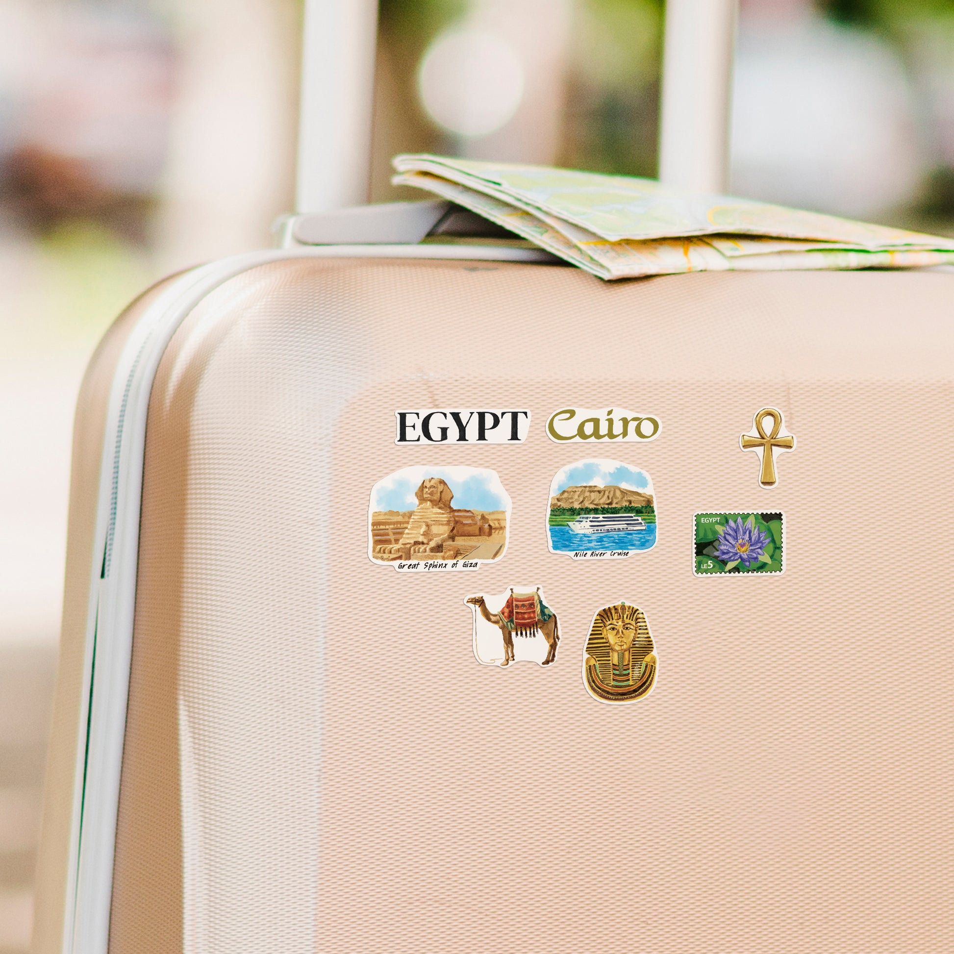 Ancient Egypt Travel Stickers (28pcs)