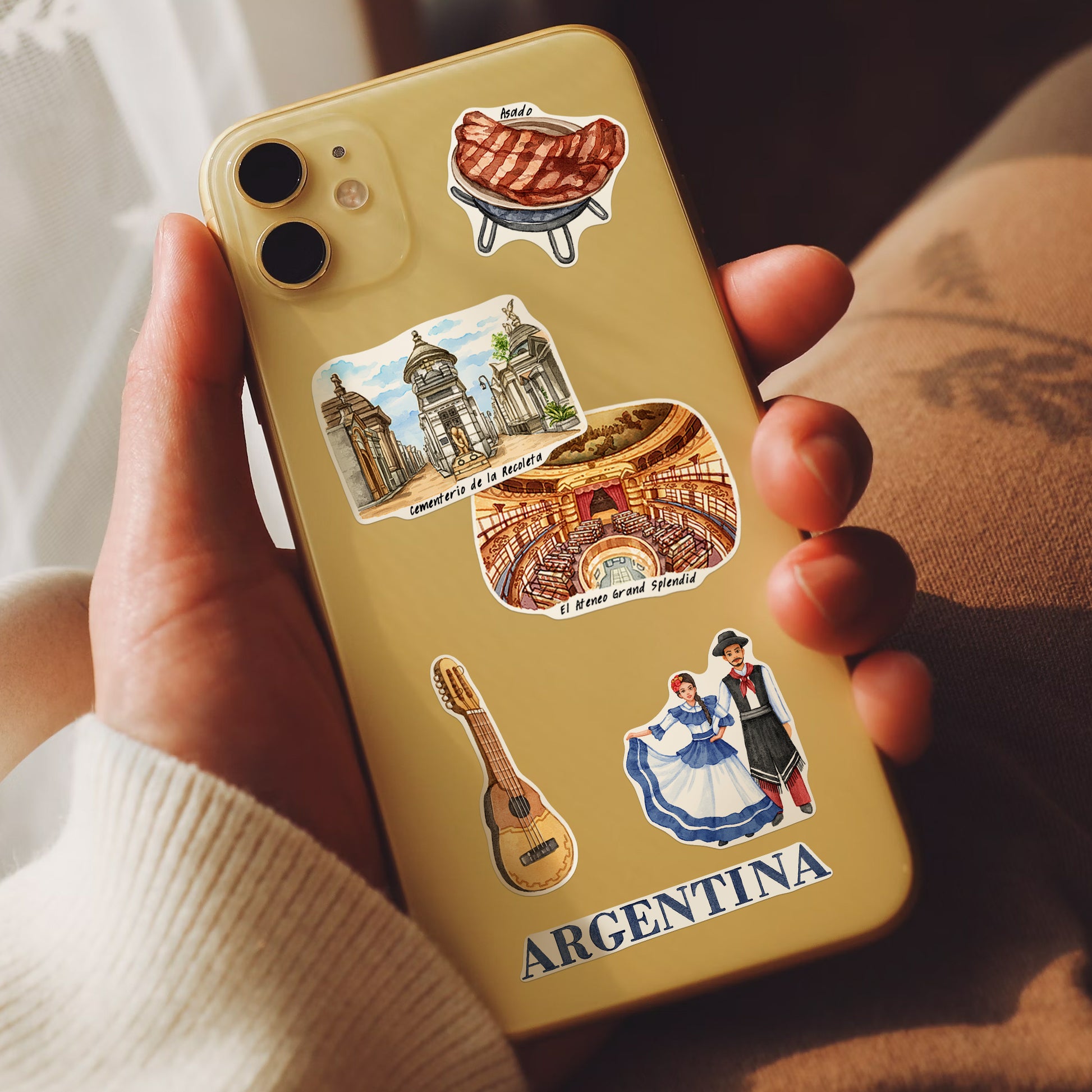 Alluring Argentina Travel Stickers (28pcs)