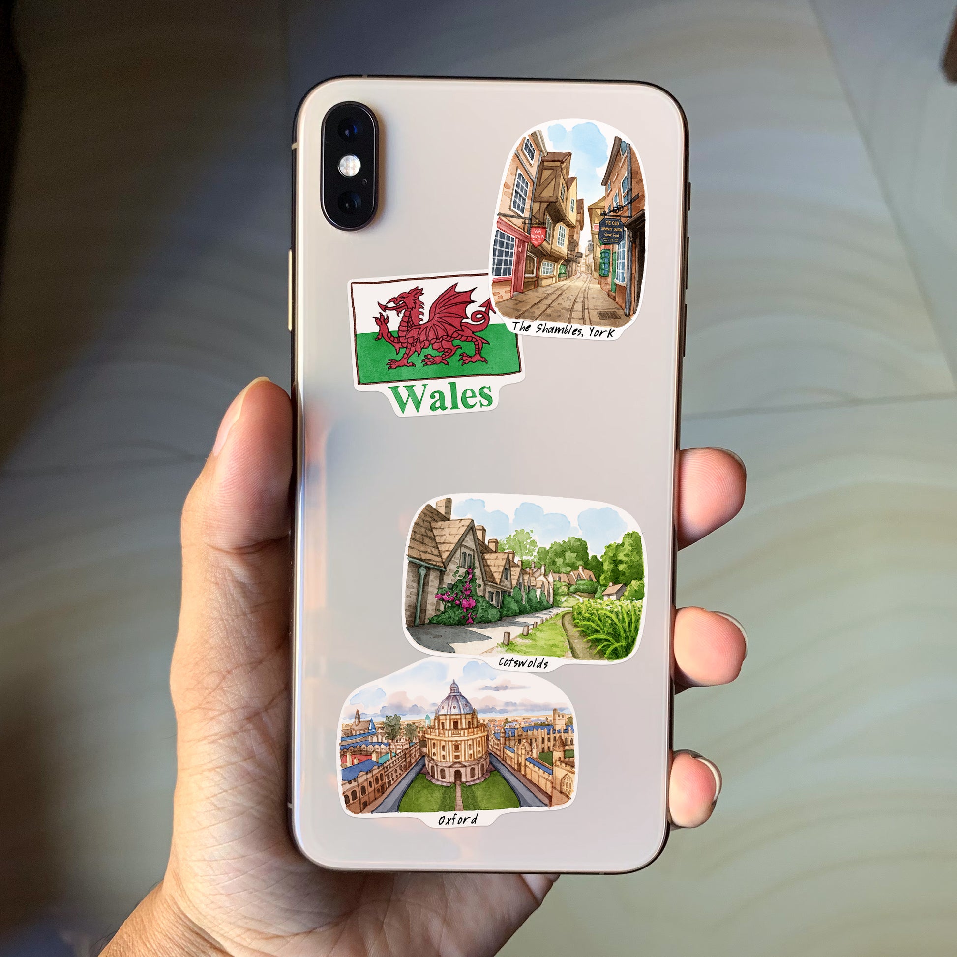 Countryside United Kingdom Travel Stickers (28pcs)