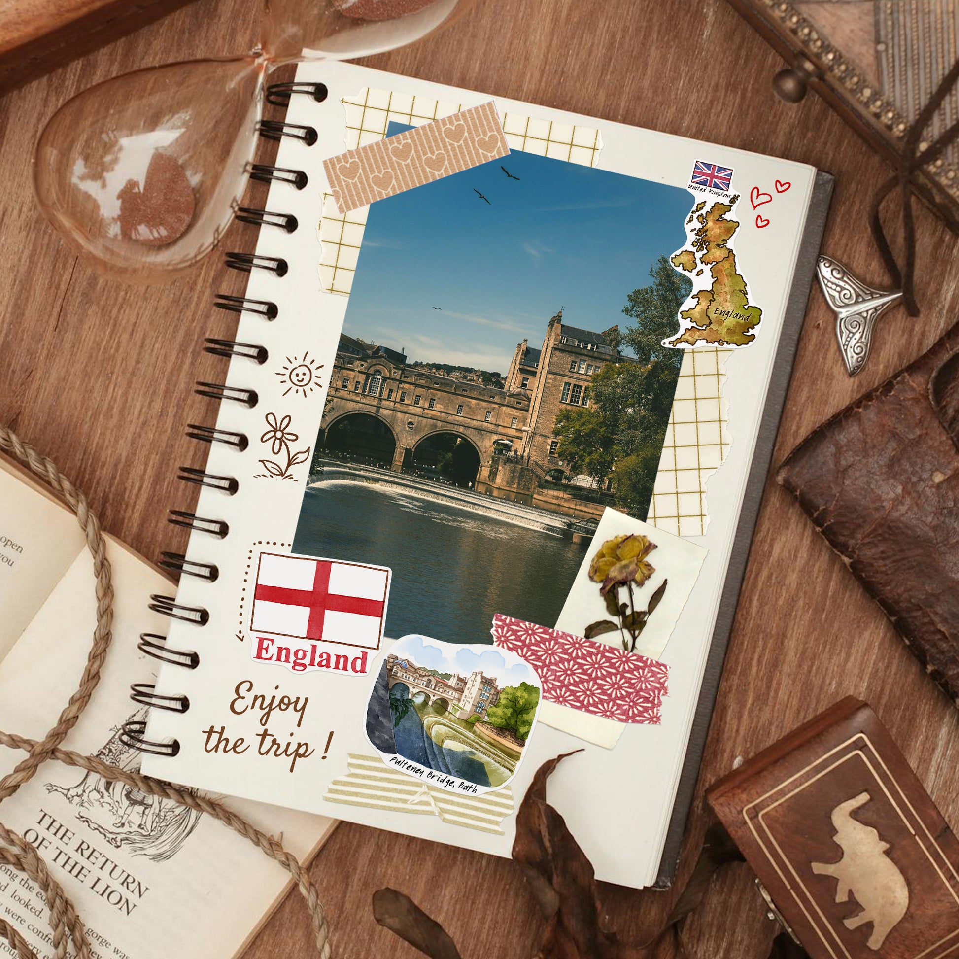 Countryside United Kingdom Travel Stickers (28pcs)