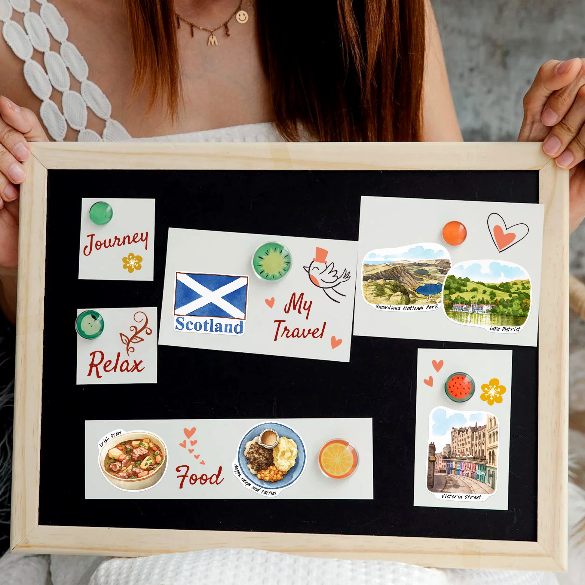 Countryside United Kingdom Travel Stickers (28pcs)