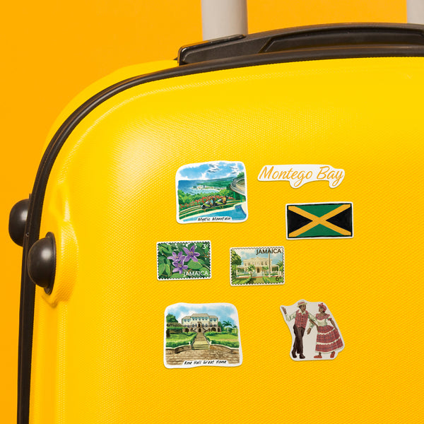 Exotic Jamaica Travel Stickers (28pcs)
