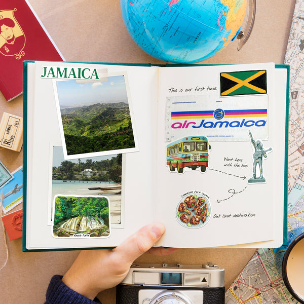 Exotic Jamaica Travel Stickers (28pcs)