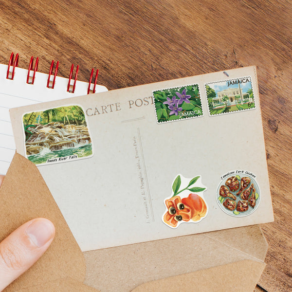 Exotic Jamaica Travel Stickers (28pcs)