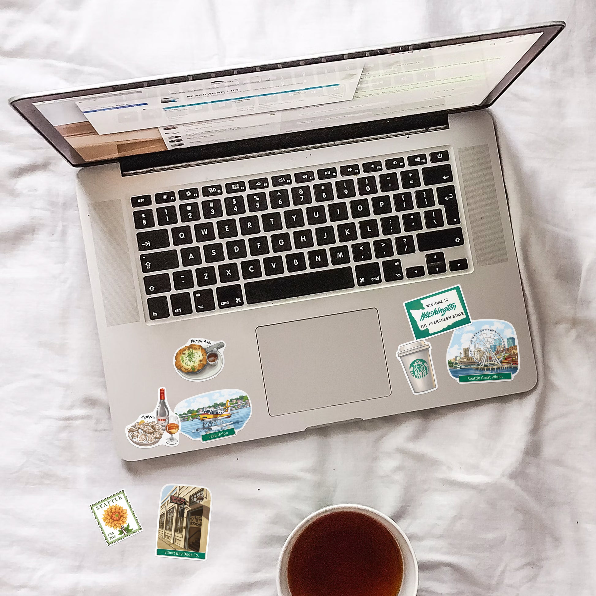 Evergreen Seattle Travel Stickers (28pcs)