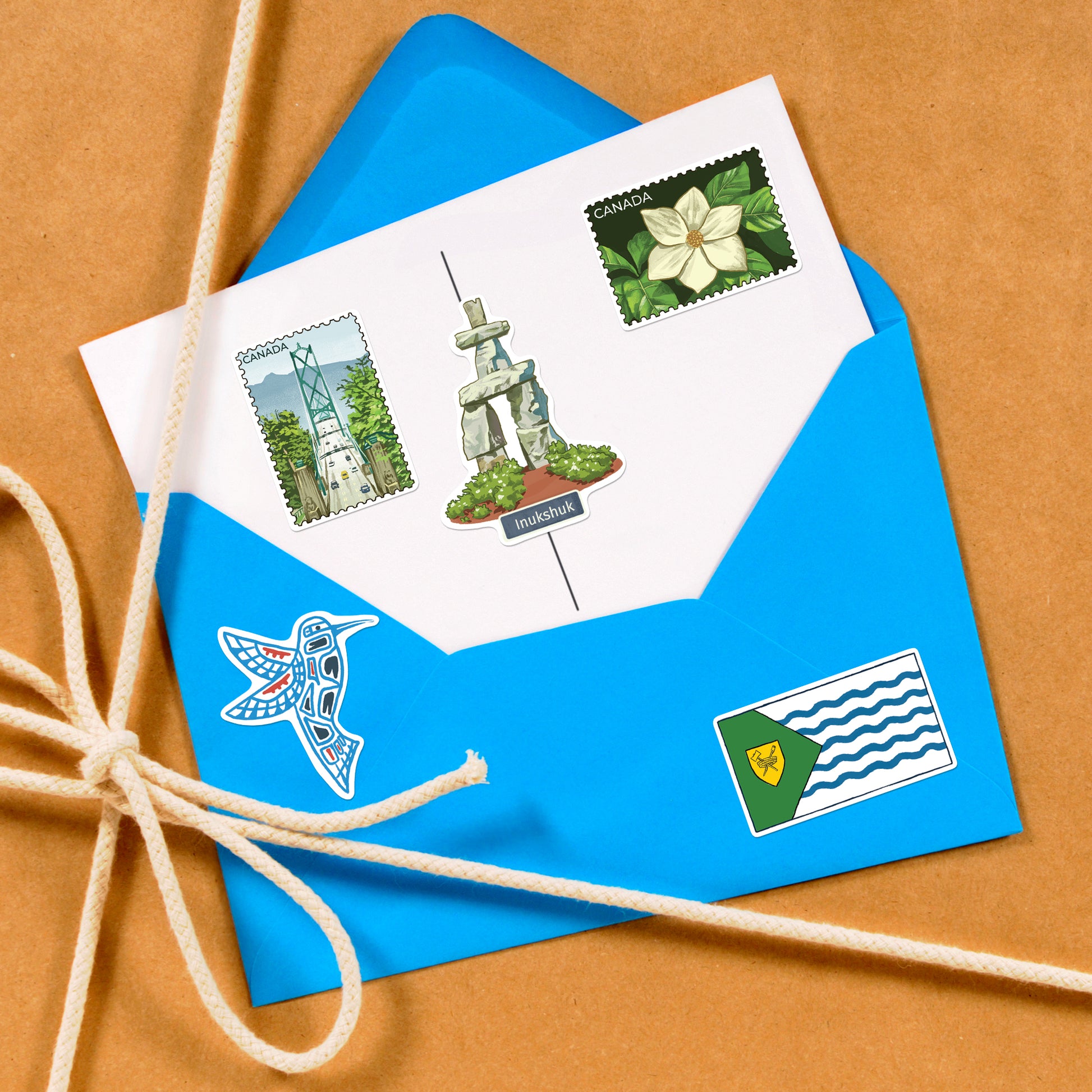 Vibrant Vancouver Travel Stickers (28pcs)