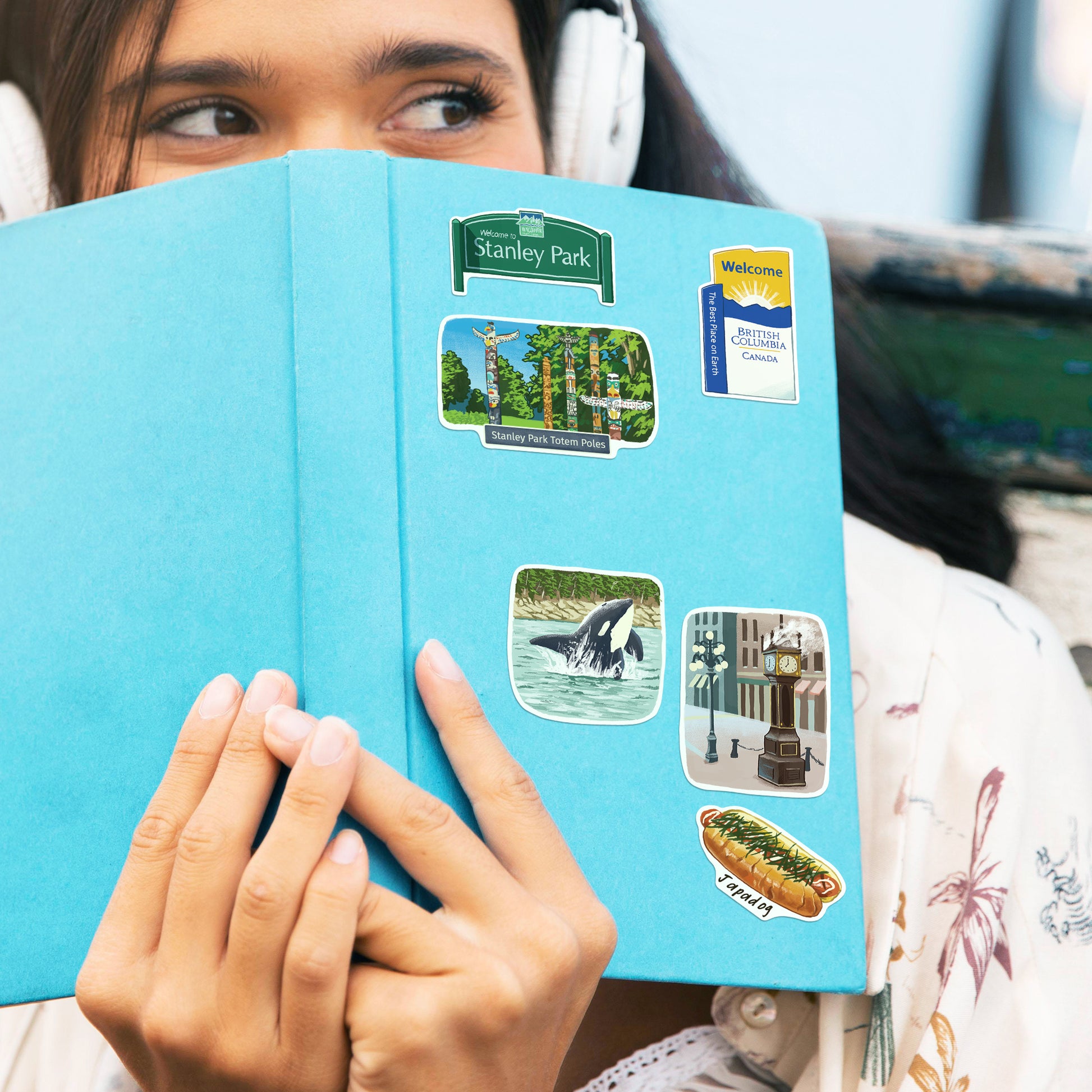 Vibrant Vancouver Travel Stickers (28pcs)