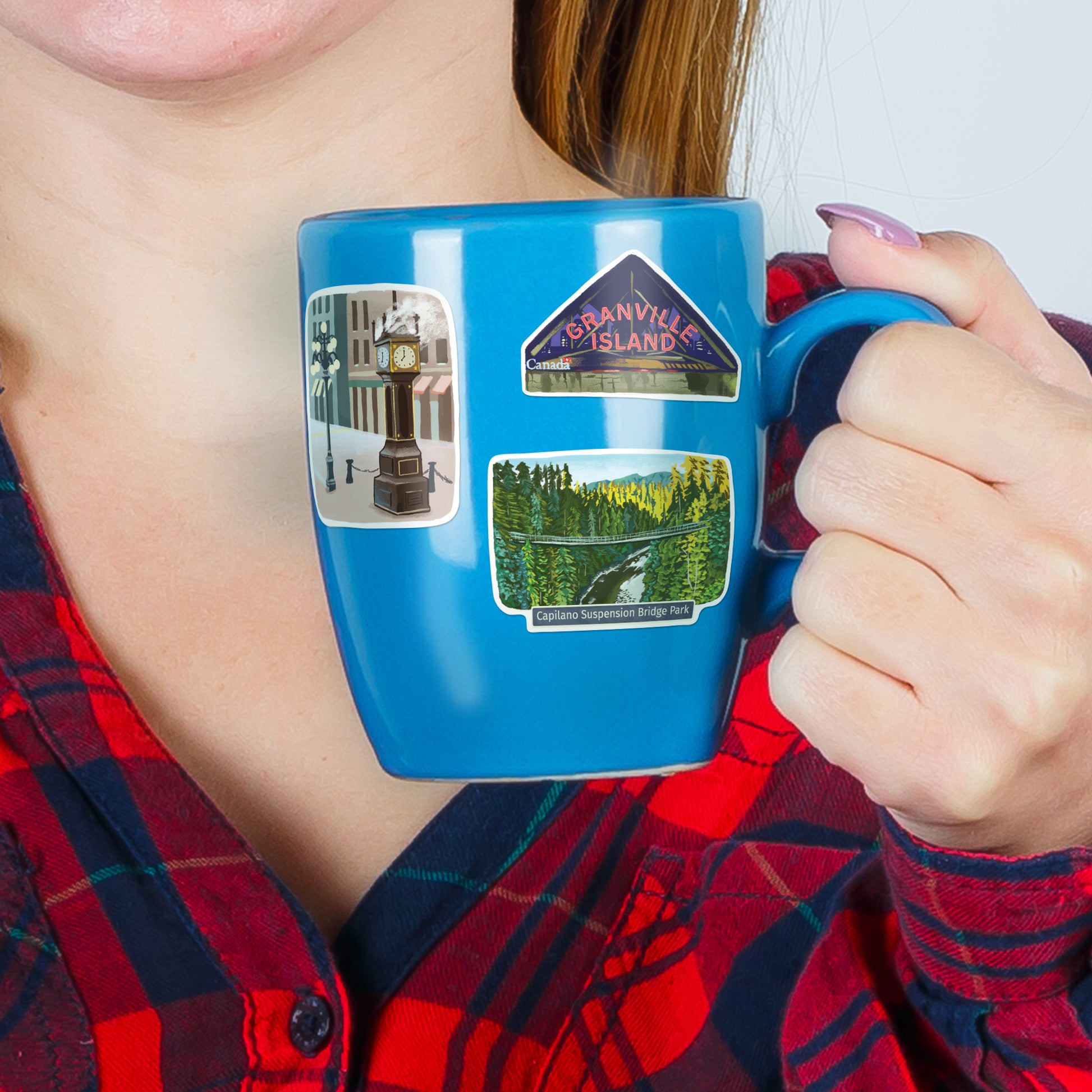 Vibrant Vancouver Travel Stickers (28pcs)