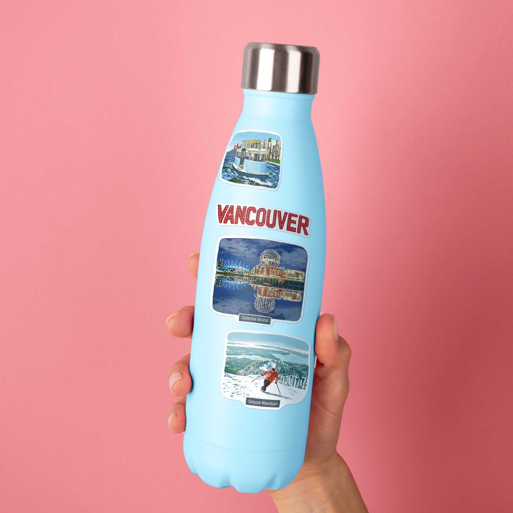 Vibrant Vancouver Travel Stickers (28pcs)