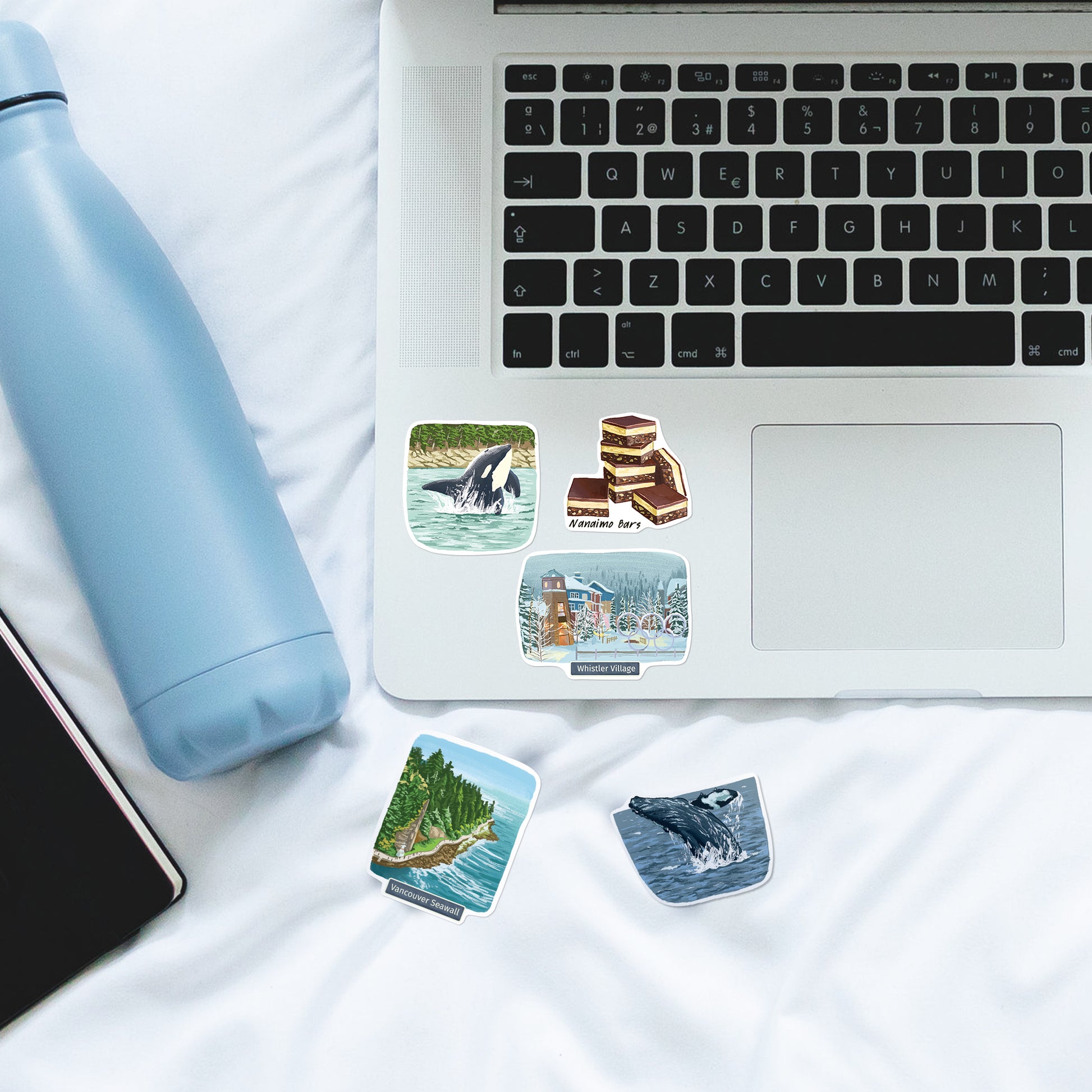 Vibrant Vancouver Travel Stickers (28pcs)