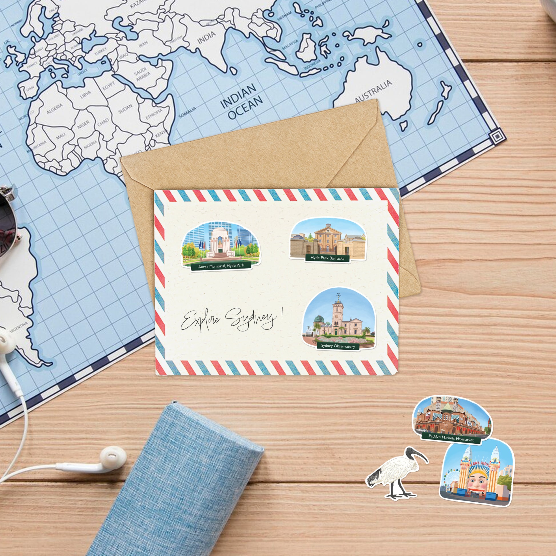 Spectacular Sydney Travel Stickers (28pcs)